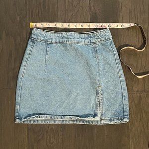 Lioness blue denim mini skirt XXS